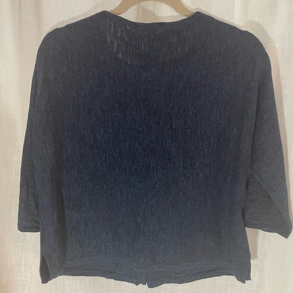 Mansted Navy Cotton Cardigan EUC, Size Small-Oversized. Danish Designer - Picture 2 of 5